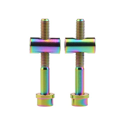 Ruifu M5 - Tornillos de titanio para bicicleta (2 unidades, 40 mm)