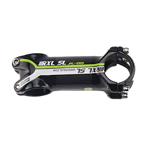 RXL SL potencias de Bici Carbono 28.6mm Potencia Manillar Carretera 31.8 * 80mm 3K Brillante Verde