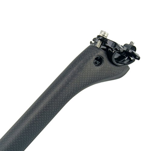 RXL SL Tija Carbono Adecuado para Bicicletas de Montaña de Carretera 3K Mate Negro 27.2 * 400mm