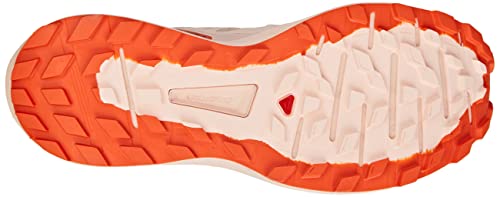 SALOMON Shoes Sense Ride 4, Zapatillas de Trail Running Mujer, Sirocco/Peachy Keen/Red Orange, 38 EU