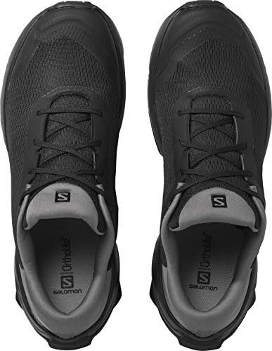 Salomon X Reveal Hombre Zapatos de trekking, Negro (Black/Black/Quiet Shade), 43 ⅓ EU