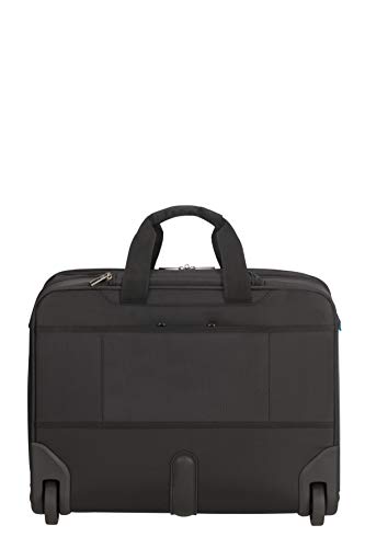 Samsonite Vectura Evo - Maletín para portátil con ruedas 17.3 pulgadas, 46 cm, 27.5 L, Negro (Black)