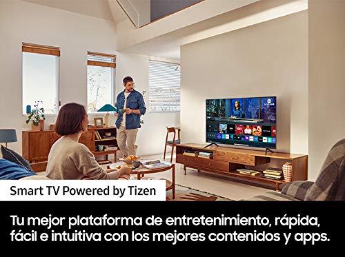 Samsung 4K UHD 2021 55AU7105 - Smart TV de 55" con Resolución Crystal UHD, Procesador Crystal UHD, HDR10+, PurColor, Contrast Enhancer y Alexa Integrada