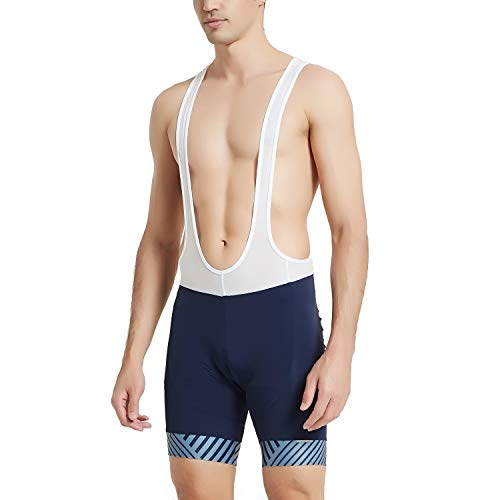 Santic Culote Bicicleta Hombre Culotte Ciclismo Hombre Culote MTB Pantalones Cortos Ciclismo Hombre Azul Marino EU M