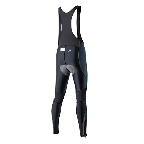 Santic Culote Ciclismo Hombre Largo Culote Bicicleta Montaña/MTB con Badana con Tirante con Bolsillo Gris EU L