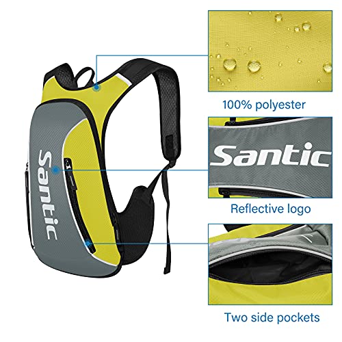 Santic Mochila Ciclismo 15L MTB Montaña Mochila Bicicleta Montaña/Carretera Pequeña Verde