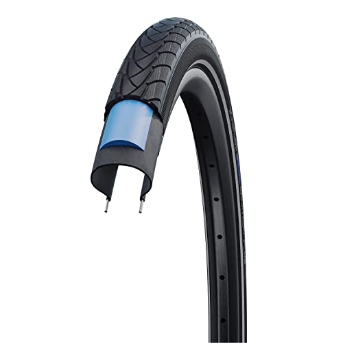 Schwalbe Fahrradreifen Marathon Plus Reflex Neumáticos para Bicicleta, Unisex, Negro-Negro, Talla 26 x 1.3/8