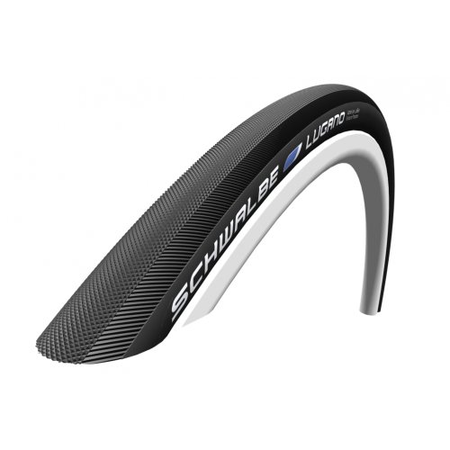 Schwalbe Lugano Neumáticos para Bicicleta, Unisex Adulto, Negro, 28" 700 x 25C 25-622