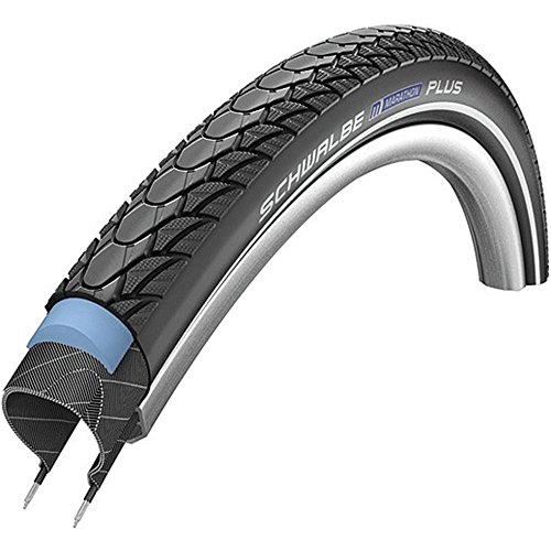 Schwalbe Marathon Plus SmartGuard Endurance - Cubierta de bicicleta (406 mm, 20", con revestimiento interior de alambre) negro negro Talla:47 / 406