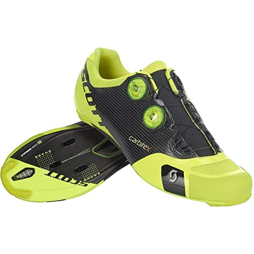 Scott Carretera RC SL, Zapatillas Hombre, Blk Neon Yel, 44 EU