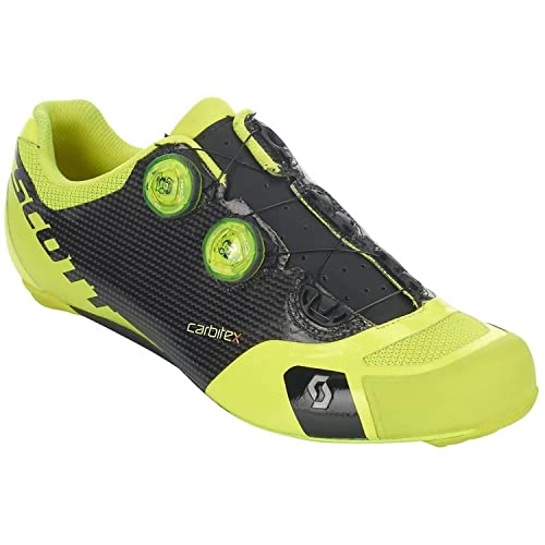 Scott Carretera RC SL, Zapatillas Hombre, Blk Neon Yel, 44 EU