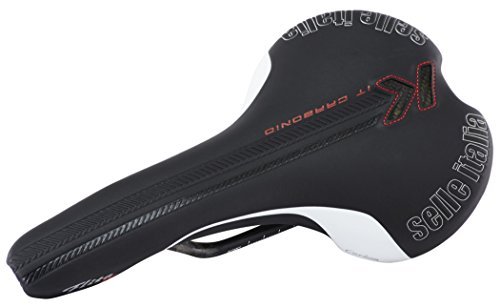 Selle Italia - Sillìn Bicicleta de Carretera FLITE Kit Carbonio, Rail Carbon/Keramic Ø7x9, Sillìn Road Perfomance Fibra-tek Ligero, Comfort