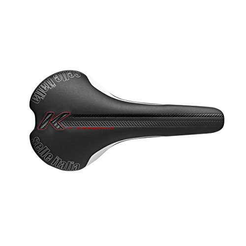 Selle Italia - Sillìn Bicicleta de Carretera FLITE Kit Carbonio, Rail Carbon/Keramic Ø7x9, Sillìn Road Perfomance Fibra-tek Ligero, Comfort