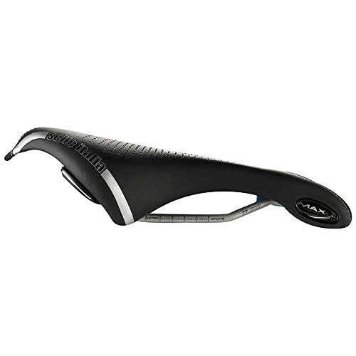 Selle Italia - Sillìn Bicicleta de Carretera MAX FLITE Gel Superflow, Rail TI 316 Tubo Ø7, Sillìn Road Gran Turismo Fibra-tek, Comfort Gel, Amortiguador