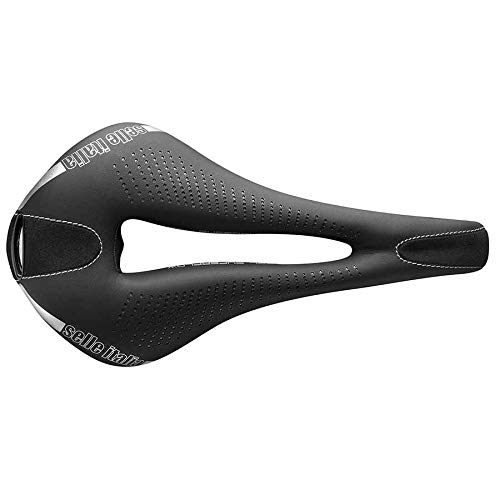 Selle Italia - Sillìn Bicicleta de Carretera MAX FLITE Gel Superflow, Rail TI 316 Tubo Ø7, Sillìn Road Gran Turismo Fibra-tek, Comfort Gel, Amortiguador