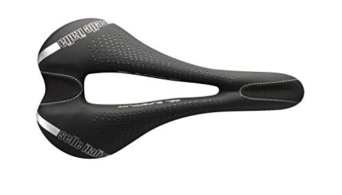 Selle Italia - Sillìn Bicicleta de Carretera MAX SLR Gel Superflow, Rail TI 316 Tubo Ø7, Sillìn Road Gran Turismo Fibra-tek, Comfort Gel, Amortiguador