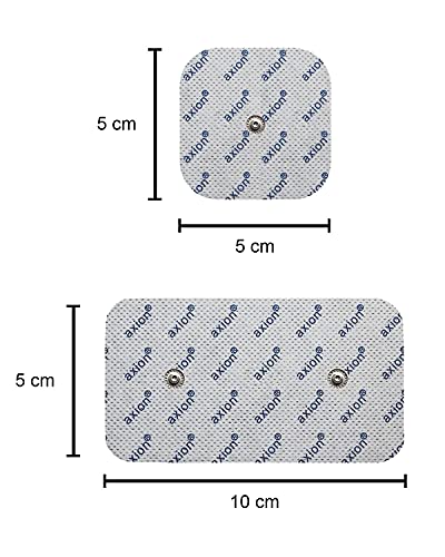 Set de 16 electrodos axion compatibles con COMPEX | Almohadillas compatibles con Compex aparato estimulador muscular TENS y EMS | Parches para su electroestimulador