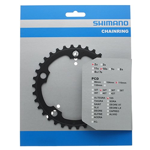 SHIMANO 34D 5750 Plato, Negro, Talla Única