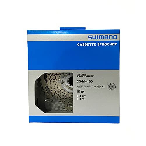 SHIMANO CS-M4100 Cassette, Unisex Adulto, Plata, Talla única