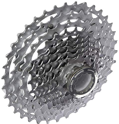 SHIMANO Deore XT CSM77110136 - Cassette de piñones, 10 Velocidades + Deore XT CNHG95 - Cadena para Bicicleta XT 10 velocidades, 116 Eslabones