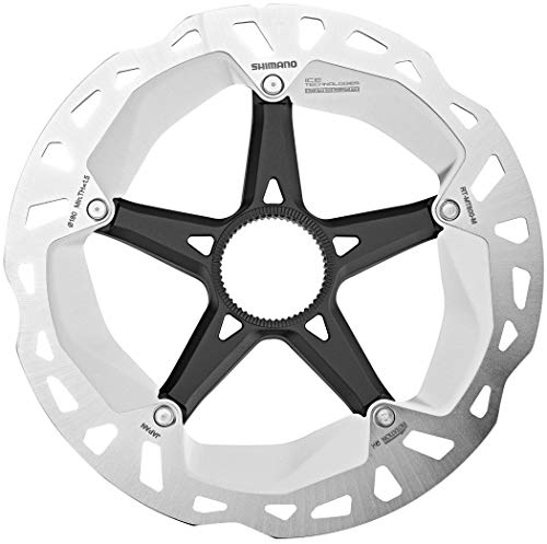 SHIMANO Disco de freno Rt-mt800 Ice Technologies Freeze, unisex, color plata/negro, 180 mm