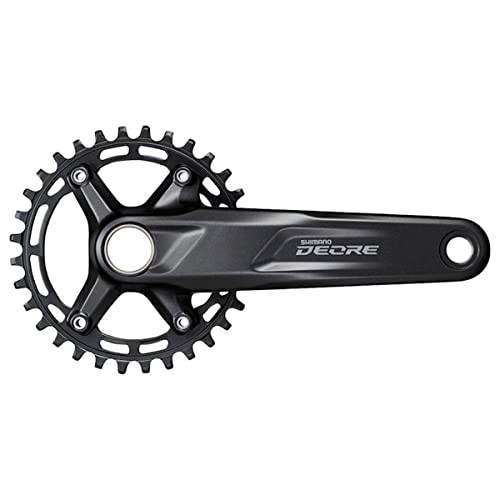 SHIMANO Unisex - Adulto M5100 Chainset, Negro, Talla Única