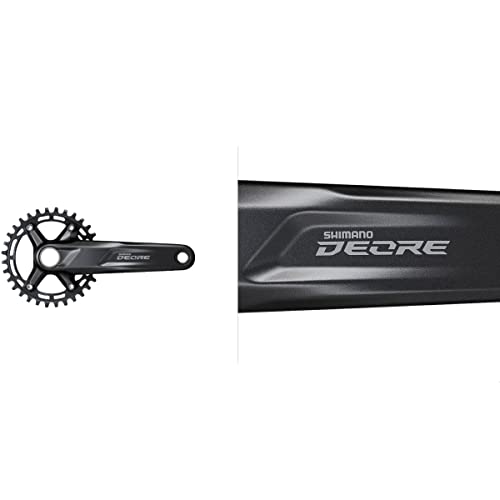 SHIMANO Unisex - Adulto M5100 Chainset, Negro, Talla Única