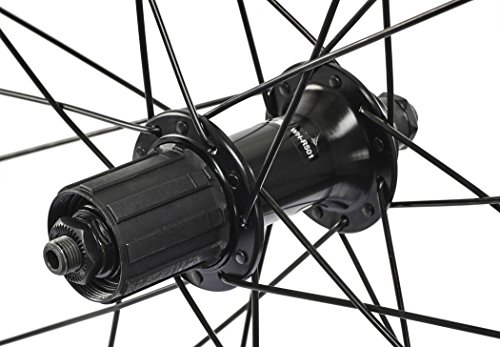 SHIMANO WH-R501 - Ruedas de Bicicleta, Color Negro con Etiqueta roja