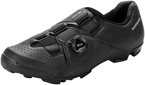 SHIMANO Zapatillas MTB XC300 H. Ancha, Unisex Adulto, Negro, 43 EU