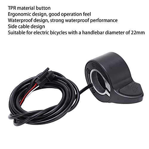 SHYEKYO Acelerador del Pulgar, Botones Materiales de TPR del Acelerador de la Bici de E para Las Bicicletas eléctricas