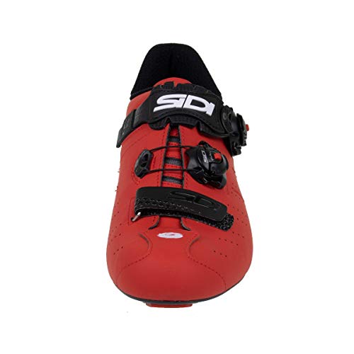 Sidi Ergo 5 Matt - Zapatillas de Ciclismo para Hombre, Color Rojo Mate, Negro, 43