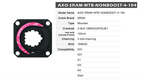 SIGEYI Axo - Medidor de potencia para bicicleta de carreras SRAM MTB NONBOOTS BCD104 Spider Power Meter