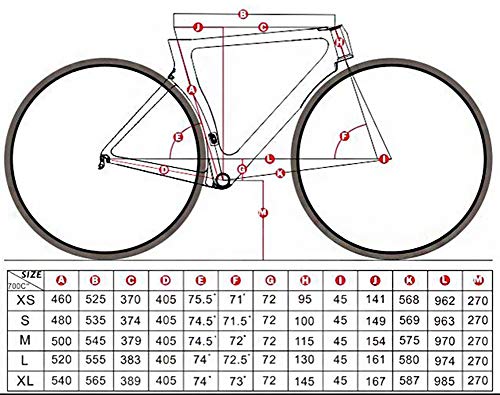 SJSF Y 46Cm/48Cm/50Cm/52Cm/54Cm Nuevo Marco De Bicicleta De Carretera De Carbono Ciclismo De Carretera Marco De Bicicleta Marca Frameset Marco De Liquidación con Cuadro De Carbono De Horquilla,54cm