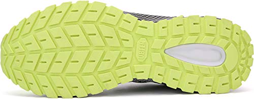 SOLLOMENSI Zapatillas de Deporte Hombres Mujer Running Zapatos para Correr Gimnasio Sneakers Deportivas Padel Transpirables Casual Montaña 44 EU H Verde