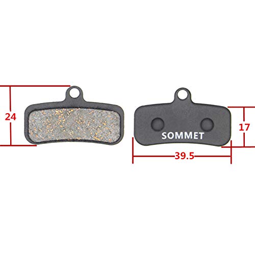 SOMMET Pastillas Freno Disco Semi-metálico para Shimano Saint BR-M810 M820 Zee BR-M640