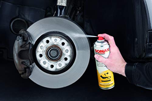 SONAX Limpiador de frenos + piezas con EasySpray (400 ml) limpia frenos, embragues y piezas de motor | N.° 04833000