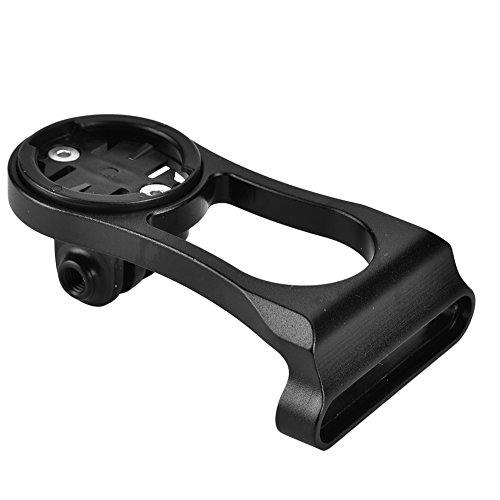 Soporte de montaje en computadora de bicicleta Extensión de aluminio Ciclismo Odómetro Soporte para bicicleta GARMIN Accesorio de bicicleta (negro)