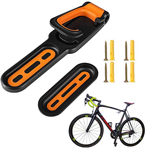 Soporte de Pared para Bicicleta, Percha de Bicicleta, Gancho pra Colgar Bicicleta Pared, ABS Plegable Ajustable Suspensión de Pared para Bicicleta Vertical para Exhibición Bicicletas