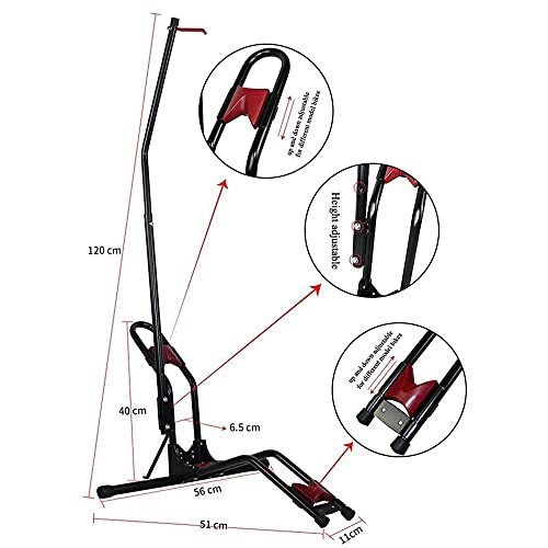 Soporte para bicicletas Soporte vertical para bicicletas Soporte para bicicletas ajustable, espacio de estacionamiento en el piso delantero / trasero / vertical Para casi todas las bicicletas