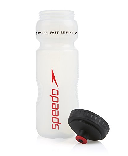 Speedo Water Bottle 800 ml Botella de Agua, Adult Unisex, Rojo, Talla única