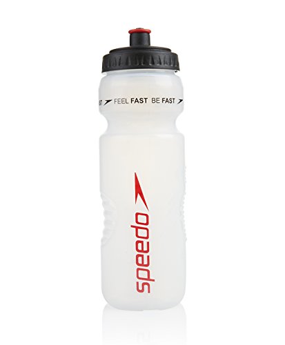 Speedo Water Bottle 800 ml Botella de Agua, Adult Unisex, Rojo, Talla única