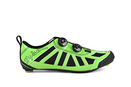 Spiuk Pragma Triathlon, Zapatillas Unisex, Verde/Negro, 38