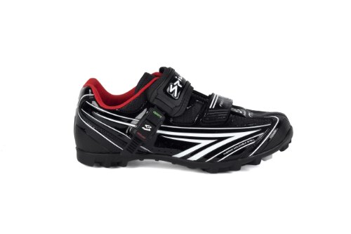 Spiuk Risko MTB - Zapatilla de Ciclismo Unisex, Color Negro/Blanco, Talla 42