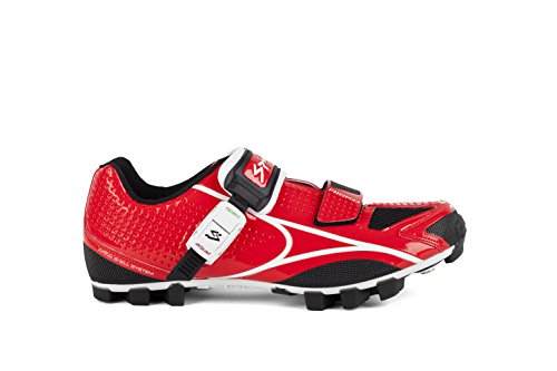 Spiuk Risko MTB Zapatillas, Unisex, Rojo/Blanco, 41