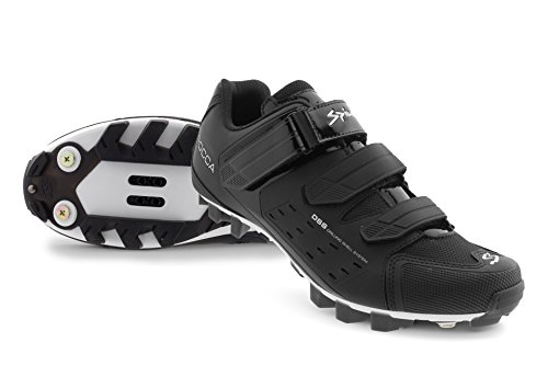 Spiuk Rocca MTB Zapatilla, Unisex Adulto, Negro Mate, 43