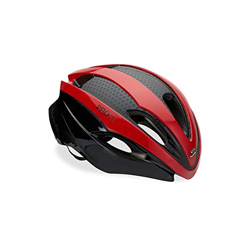 Spiuk Sportline Ae Casco Profit Aero, Adultos Unisex, Rojo/Negro, (M-L) 53-61