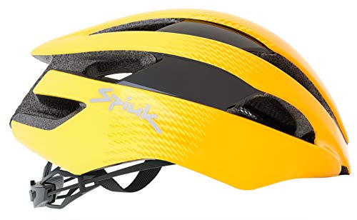 Spiuk Sportline Casco Eleo, Adultos Unisex, Amarillo, (S-M) 51 - 56 cm