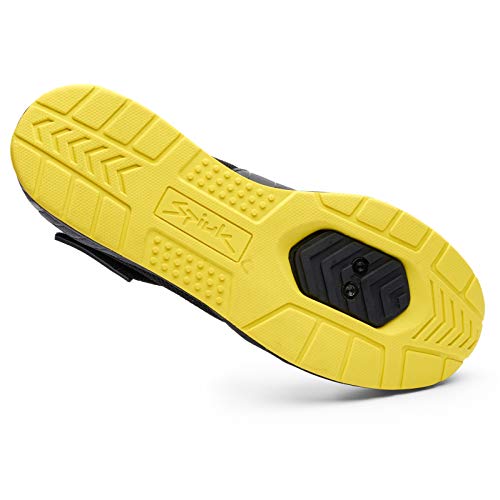 Spiuk Sportline Indoor Zapatilla Motiv, Adultos Unisex, Negro/Amarillo, T. 39