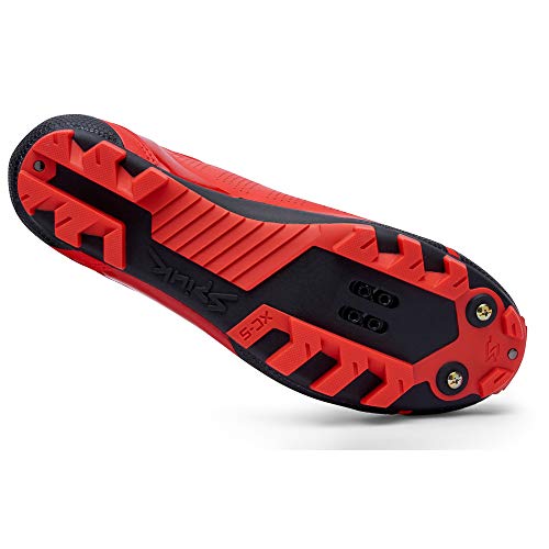 Spiuk Sportline Zapatilla MTB ALDAPA, Adultos Unisex, Rojo Mate, T. 43