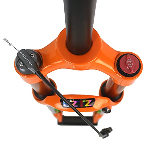 splumzer Horquilla Delantera de Montaña, Amortiguador de Presión de Aire, Horquilla, Accesorios para Bicicleta, Aleación de Magnesio 26/27,5/29 (Remote Lockout, 29 Pulgadas)